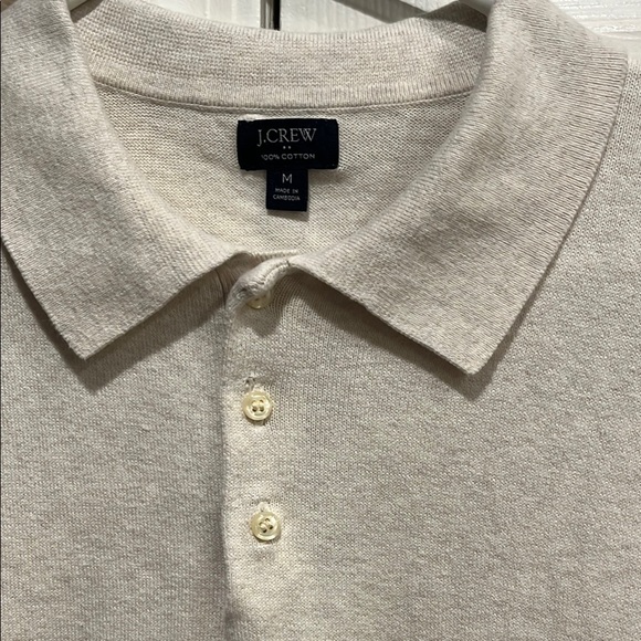 J. Crew Men's Light Beige Polo Shirt - Picture 2 of 7